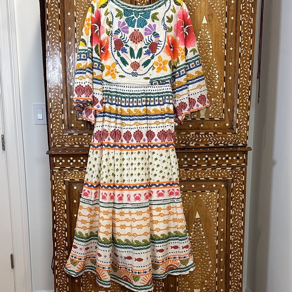 FARM Rio Multicolor Floral Beaded Front Dress - Picture 11 of 16